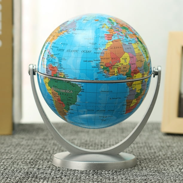 Desktop Table Decor Rotating Globes Ocean Geographical Earth World Map Globe